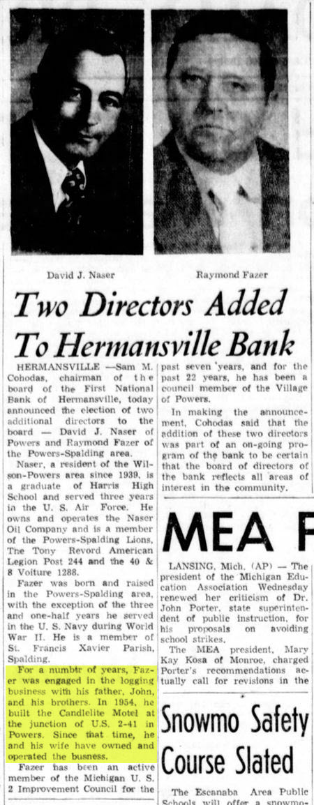 Candlelite Motel - Feb 7 1974 Article On Founder Of Motel